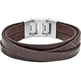 Fossil Armband Leder, Edelstahl