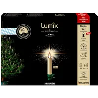 Krinner Superlight Bavaria Mini Flame 12er Set Elfenbein