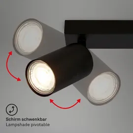 Briloner Deckenlampe 1-flg. schwenkbar 25,5 cm schwarz