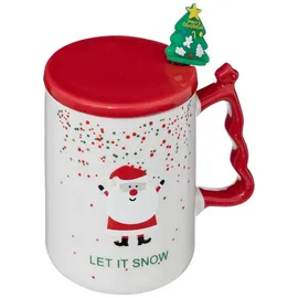 Atmosphera Créateur d'intérieur Weihnachtstasse Mit Löffel Und Deckel, 350 Ml