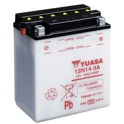 YUASA 12N14-3A Batterie ohne Säurepack
