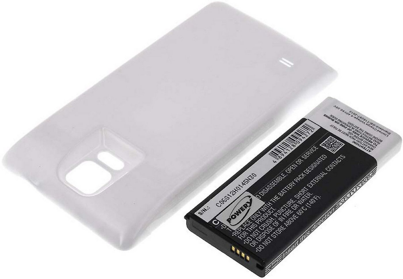 Powery Akku für Samsung SM-N910C Smartphone-Akku 6400 mAh (3.9 V) weiß