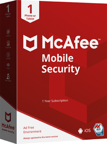 McAfee Mobile Security Premium für Android (1 Jahr / 1 Gerät) Neueste Version + kostenlose Updates