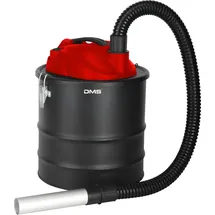 DMS® Aschesauger Kaminsauger 20L Rußsauger HEPA Filter 1200W Ofen Grill Kamin AS-1200 Rot - Rot