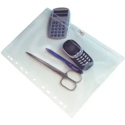 FolderSys PVC-Sammelhülle/Kleinkramhülle A4 transparent Gleitverschluss