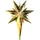 Star Trading Asymmetrischer Metallstern Betlehem 35 cm gelb