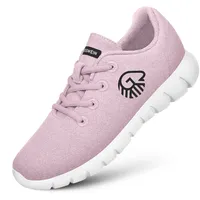 GIESSWEIN Merino Runners Women atmungsaktiv - Damen Sneaker für gesunden Gang - Bequeme leichte Arbeitsschuhe für Pflegeberufe & Krankenschwester - 38 EU