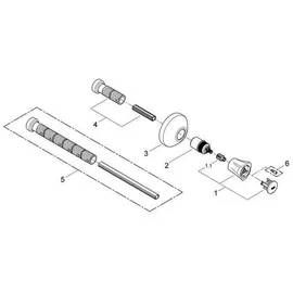 Grohe Costa UP-Ventil-Oberb., chrom, Markierung blau