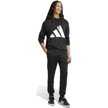 adidas Big Logo French Terry Hooded Track Suit Schwarz L