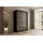 altdecor Schiebetürenschrank PEKA 120 x 215 x 61 cm Schwarz/Grau