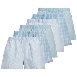 JACK & JONES Web-Boxershorts 6er Pack in Hellblau M