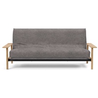 Innovation Living Schlafsofa INNOVATION LIVING TM Balder Softspring, mit Gestellbezug, Armlehnen" Sofas Gr. B/H/T: 230 cm x 92 cm x 112 cm, Polyester, Softspring, grau Einzelsofas