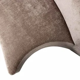 Woood Sofa Popular aus Chenille-Stoff, modernes Design, taupe, bequem gepolstert für 2-3 Personen