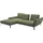 otto home Ecksofa OTTO HOME "Mikado L-Form", grün (olive), B:276cm H:88cm T:183cm, 100% Polyester, Sofas, Ecksofa, inkl. Sitztiefenverstellung und Armteilverstellung