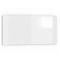 Deqori Küchenrückwand Glas 80x40 cm Weiß Spritzschutz Bad- Rückwand