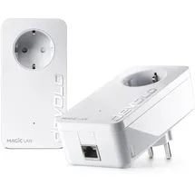 devolo Magic 1 LAN Starter Kit, LAN Powerline Adapter, bis zu 1.200 Mbit/s, 1x Gigabit LAN Anschluss, ideal für Homeoffice, dLAN 2.0, weiß
