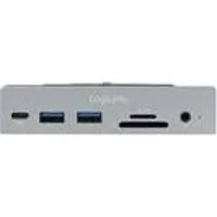 Logilink UA0347 USB 3.2 Gen 1x1 USB-C 7-in-1 Multifunktions-Hub zum Klemmen am Bildschirm