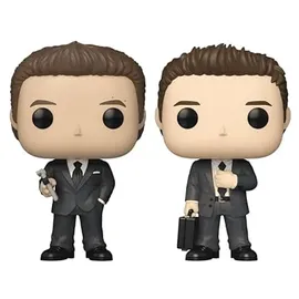 Funko Pop! Television: Suits – Harvey Spector & Michael 2 Pack - Vinyl-Sammelfigur - Geschenkidee - Offizielle Handelswaren - Spielzeug Für Kinder und Erwachsene - TV Fans - Modellfigur Für Sammler
