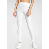 FLASHLIGHTS Leggings Figurbetont weiß 46