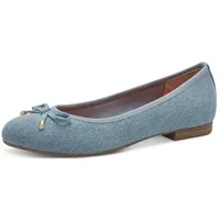 Marco Tozzi Damen Ballerinas 2-22136-42 lt.blue jeans 38 -