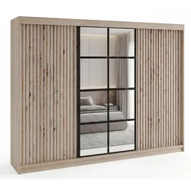 a&j möbelland gmbh Schiebetürenschrank NORIVO 200 x 210 x 55 cm Schwarz