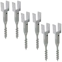 Trutzholm Zaunpfosten 9 x 68,5 cm Silber/Feuerverzinkt