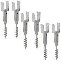 Trutzholm Zaunpfosten 9 x 68,5 cm Silber/Feuerverzinkt