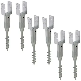 Trutzholm Zaunpfosten 9 x 68,5 cm Silber/Feuerverzinkt
