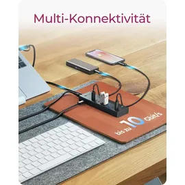 Icy Box IB-HUB1743-CPD USB-Hub & anthrazit