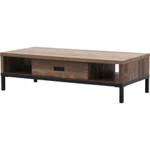 omg design Couchtisch OMG DESIGN "Stanley", braun (espresso, schwarz, espresso), B:120cm H:44cm T:60cm, Tische, Couchtisch, mit Schublade und Stauräumen