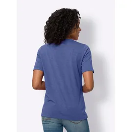 Classic Basics Sieh an! Kurzarmshirt in royalblau-meliert | Gr.: 50,