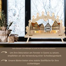 Weigla "Weihnachtsdeko, Made in Germany", beige Natur (L/H/T):70,0cmx11,0cmx7,5cm NEU