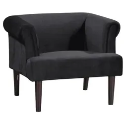 ATLANTIC home collection Loungesessel »Charlie«, BxHxL: 86 x 70 x 74 cm - schwarz