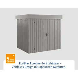 Hörmann EcoStar Gerätehaus 2,37 x 1,81 m Graualuminium