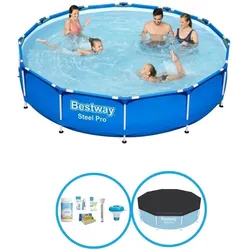 Bestway Pool Steel Pro 366x76 cm - Poolpaket EINHEITSGRÖSSE