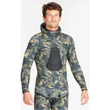 Neoprenjacke Freitauchen Herren 5 mm SPF 900+ camouflage EINHEITSFARBE L