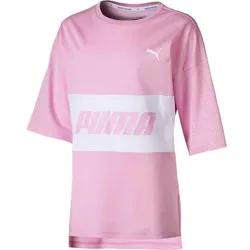 PUMA Mädchen T-Shirt Modern Sports Boyfriend, Pink/Weiß, 152