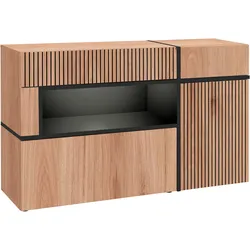 Sideboard Cross Schwarz/Hickory