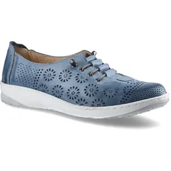 Dunkelblaue Halbschuhe Wasak Bequeme Damenschuhe, 40