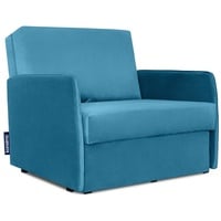 Konsimo Sessel PEDATU Liegesessel, mit Schlaffunktion, mit Bettkasten, langlebiges und schmutzabweisendes blau