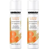 TONI&GUY 2 x Toni&Guy Damage Repair Conditioner Pflegespülung Haarspülung stärkt & rep...