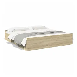 vidaXL Bettgestell 180 x 200 cm Schubladen Sonoma-Eiche