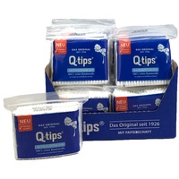 Q-tips® Pflege-Wattestäbchen mit Papierschaft, Nachfüllpackung, Vorteilspack (20x 160 Stück), 100% biologisch abbaubar, Baumwolle ohne Plastik