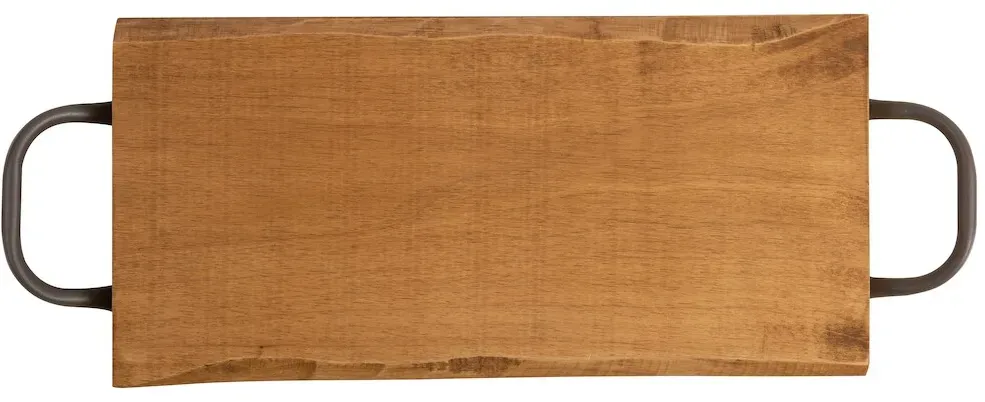 T&G Woodware Servierbrett Speisenbrett Sharing Platter Rustik Hevea Braun 400 x 200 x 25mm