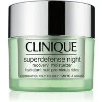 Clinique SuperdefenseTM Night Hydratant Nuit Premières Rides - Crème de Hydratante & Anti-Âge Peaux Mixtes à Grasses 50 ml