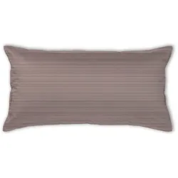 Kissenbezug CURT BAUER "Bente", braun (chocolate), B:80cm L:40cm, Mako-Brokat-Satin, Obermaterial: 100% Baumwolle, Kissenbezüge, Erscheinungsbild einer Mélange