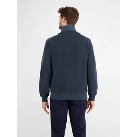 Lerros Sweatjacke in Zig-Zag-Struktur - Classic Navy - M