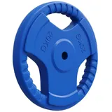 GORILLA SPORTS Hantelscheibe Hantelscheibe 30/31 mm Gummi Gripper 1,25-25 KG, 20 kg, (1-tlg) blau