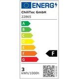 ChiliTec LED-Einbauleuchte 'EBL-HV65si', silber 2 Watt, 230V, 4200K, 170Lm, neutralweiß