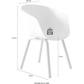 SalesFever Stuhl, Höhe: 77,5 cm, weiß